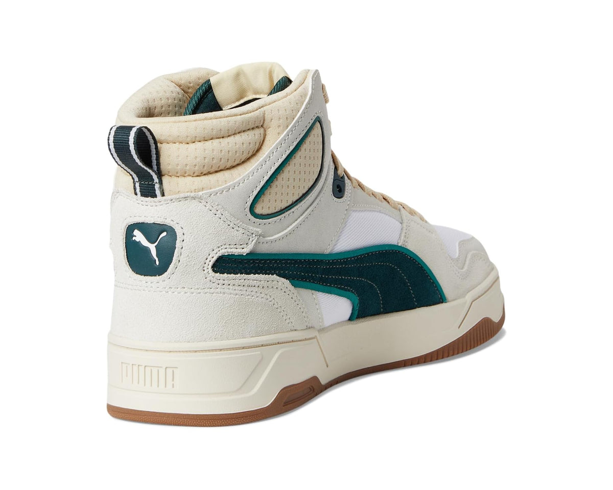 Men's PUMA Rbd Break Mid Shoes Vapor Gray/Green Terrain/White