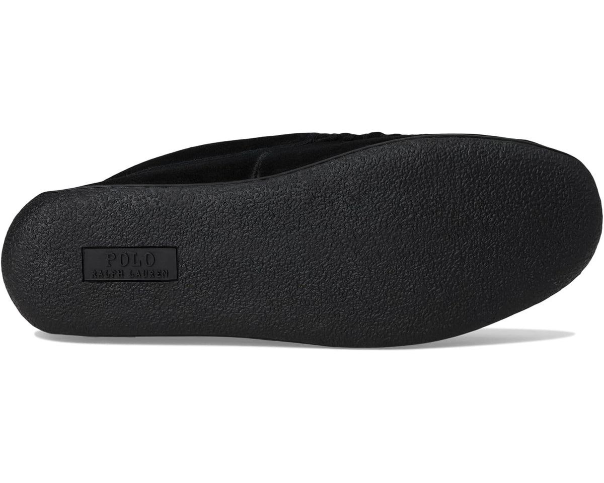 Men's Polo Ralph Lauren Brenan Bear Moc Slipper Suede/Holidybear Black