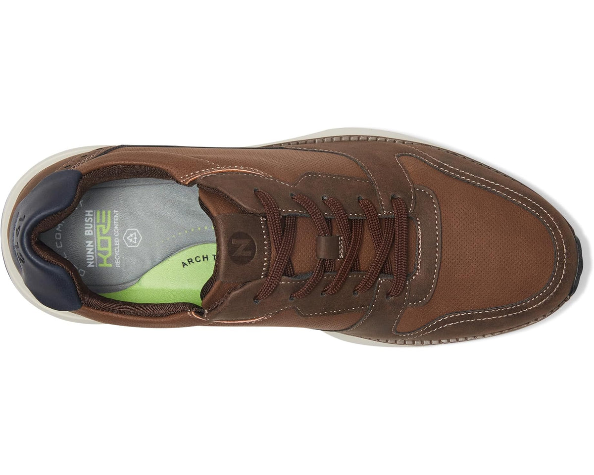 Men's Nunn Bush Kore Swift Moccasin Toe Oxford Brown