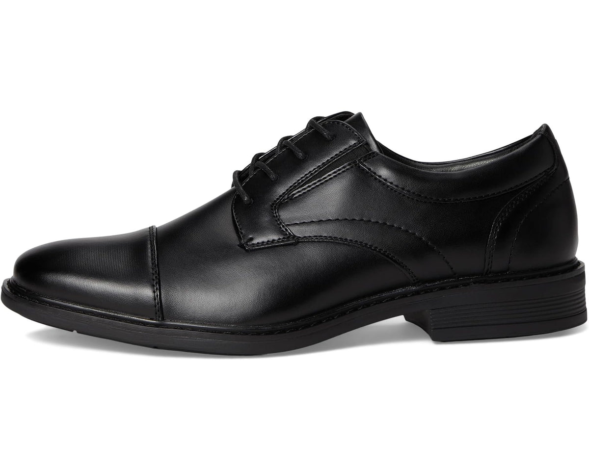 Men's Nunn Bush Jarvis Cap Toe Oxford Dress Casual Business Formal Lace Up Black