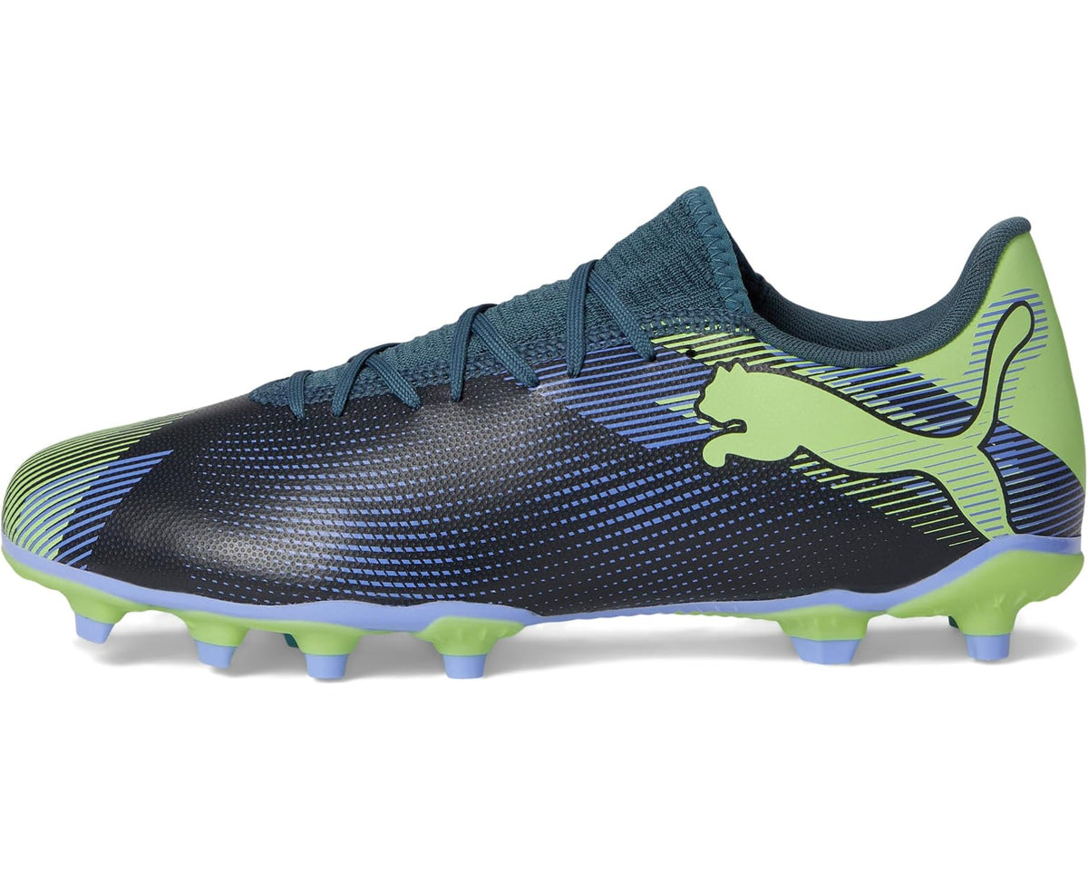 Men's PUMA Future 7 Play Firm Ground/Artificial Ground Soccer Cleats Gray Skies-Elektro Purple-Fizzy Apple-Puma White