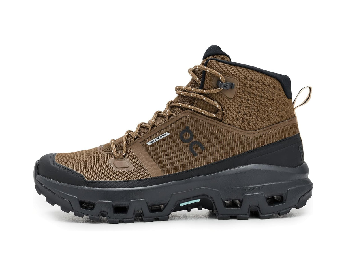 Men's On Cloudrock Mid Waterproof Earth/Black