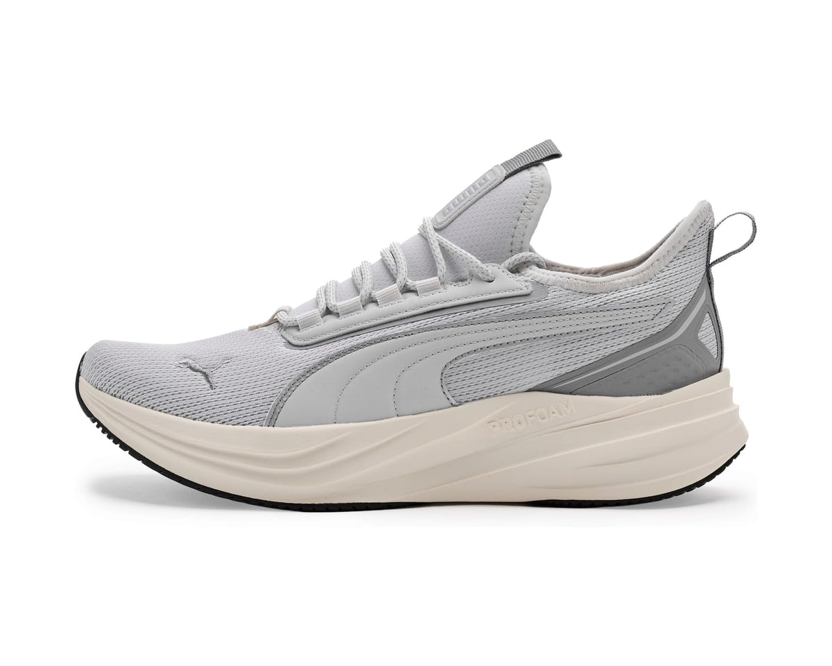 Men's PUMA Darter Pro 2 Running Shoes Feather Gray/Warm White/Gray Echo