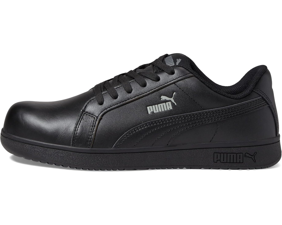 Men's PUMA Safety Iconic Leather Low ASTM SD Black/Black