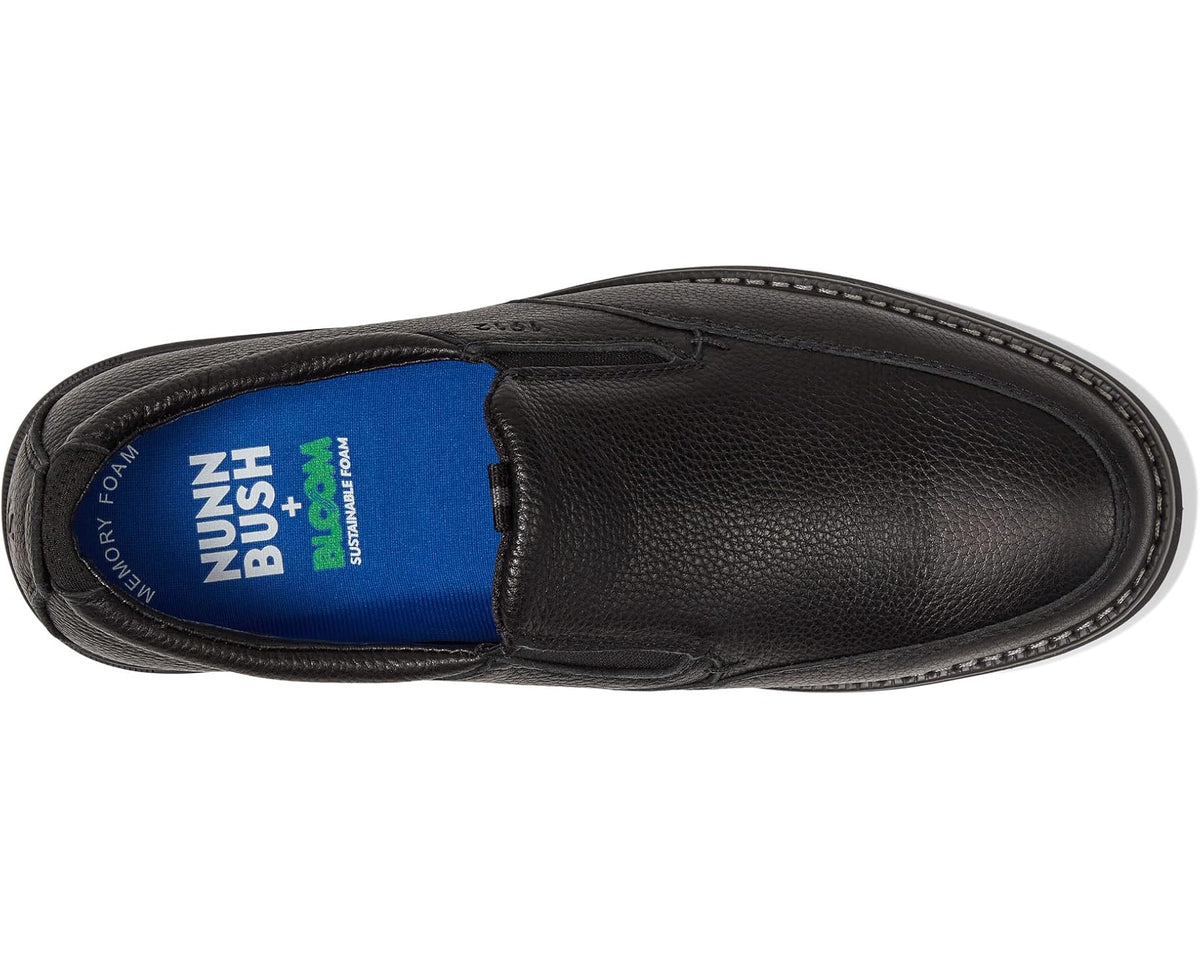 Men's Nunn Bush Otto Plain Toe Slip-On Black