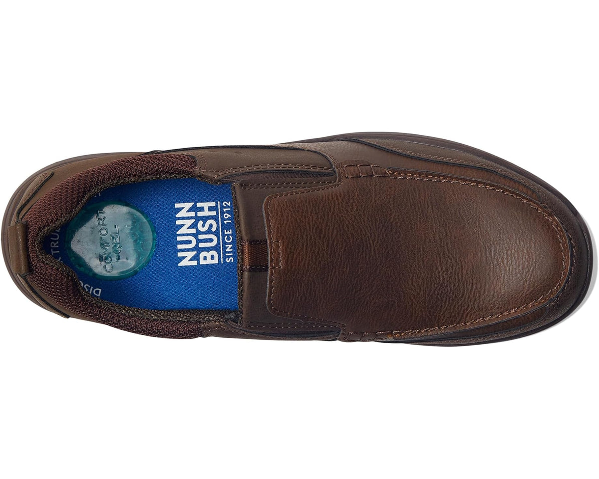 Men's Nunn Bush Conway Casual Slip-On Dark Brown