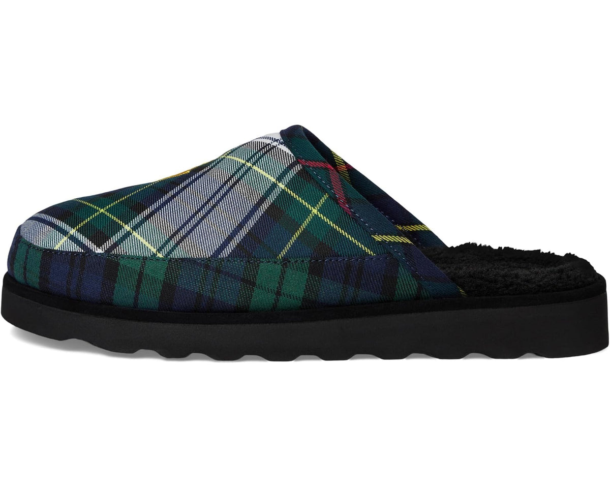 Men's Polo Ralph Lauren Reade Scuff Slippers Blackwatch Plaid