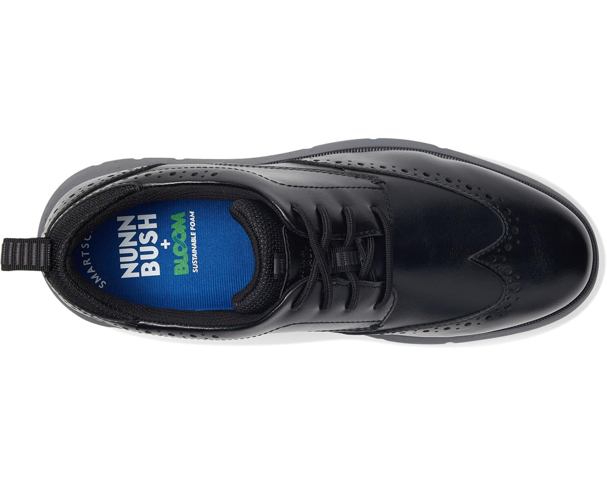 Men's Nunn Bush Stance Wing Tip Oxford Black