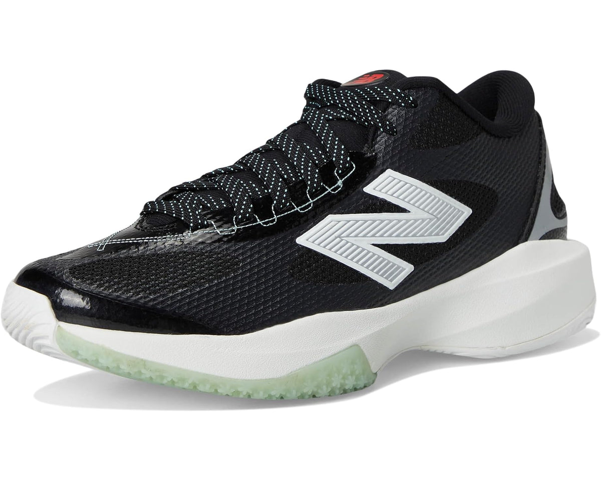 Men's New Balance FreezeLX v5 Box Lacrosse Cleats Black/White