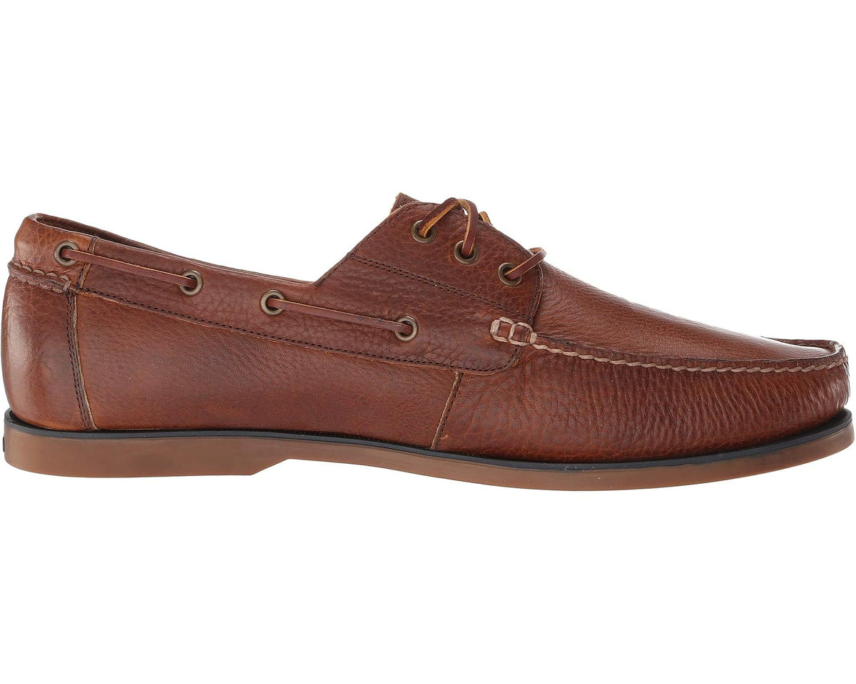 Men's Polo Ralph Lauren Bienne Boat Shoe Tan Oiled Tumbled Leather