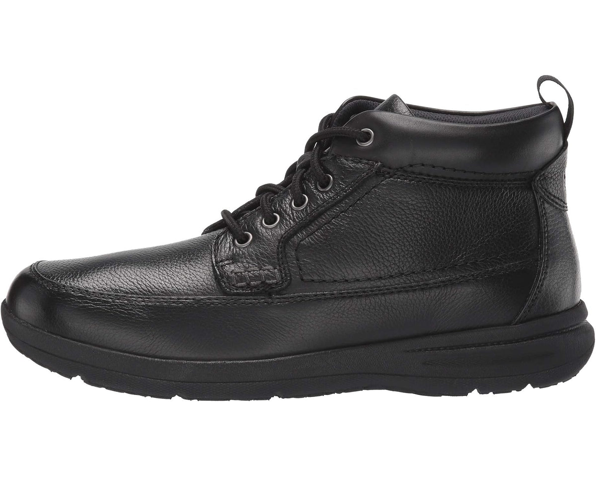 Men's Nunn Bush Cam Moc Toe Boot Black Tumbled