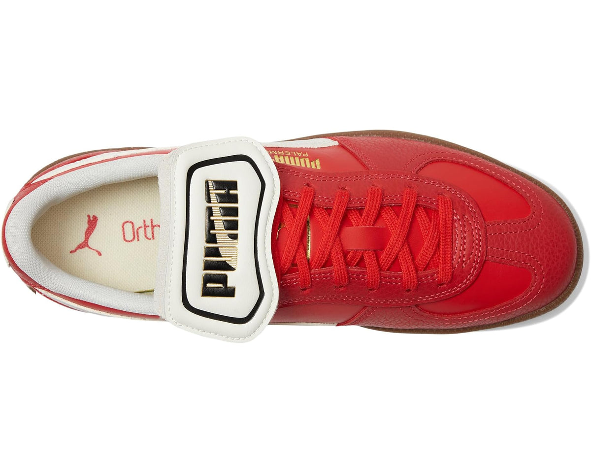Men's PUMA Palermo Premium Shoes For All Time Red/Warm White