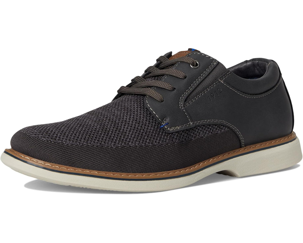 Men's Nunn Bush Otto Knit Plain Toe Oxford Gray