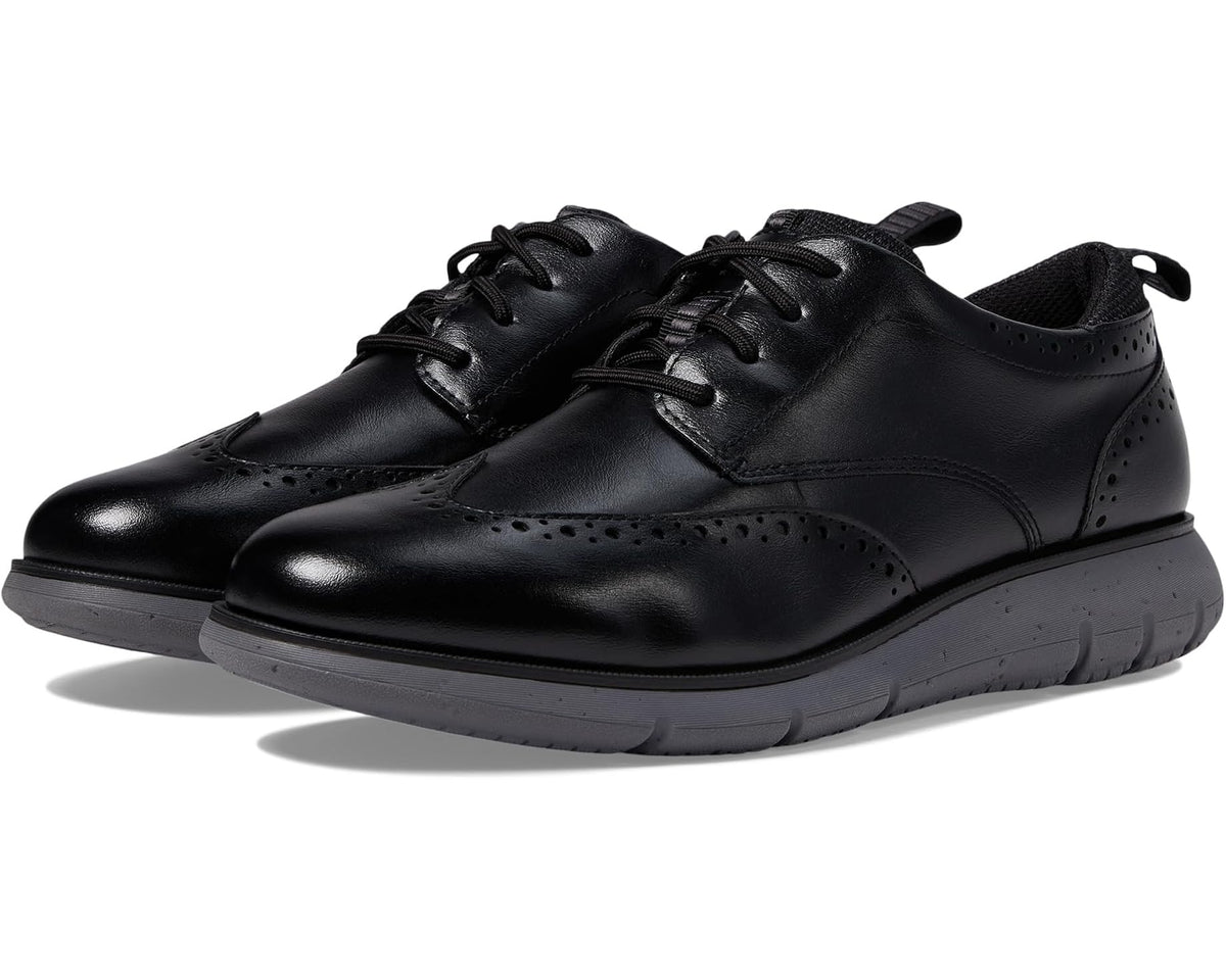 Men's Nunn Bush Stance Wing Tip Oxford Black