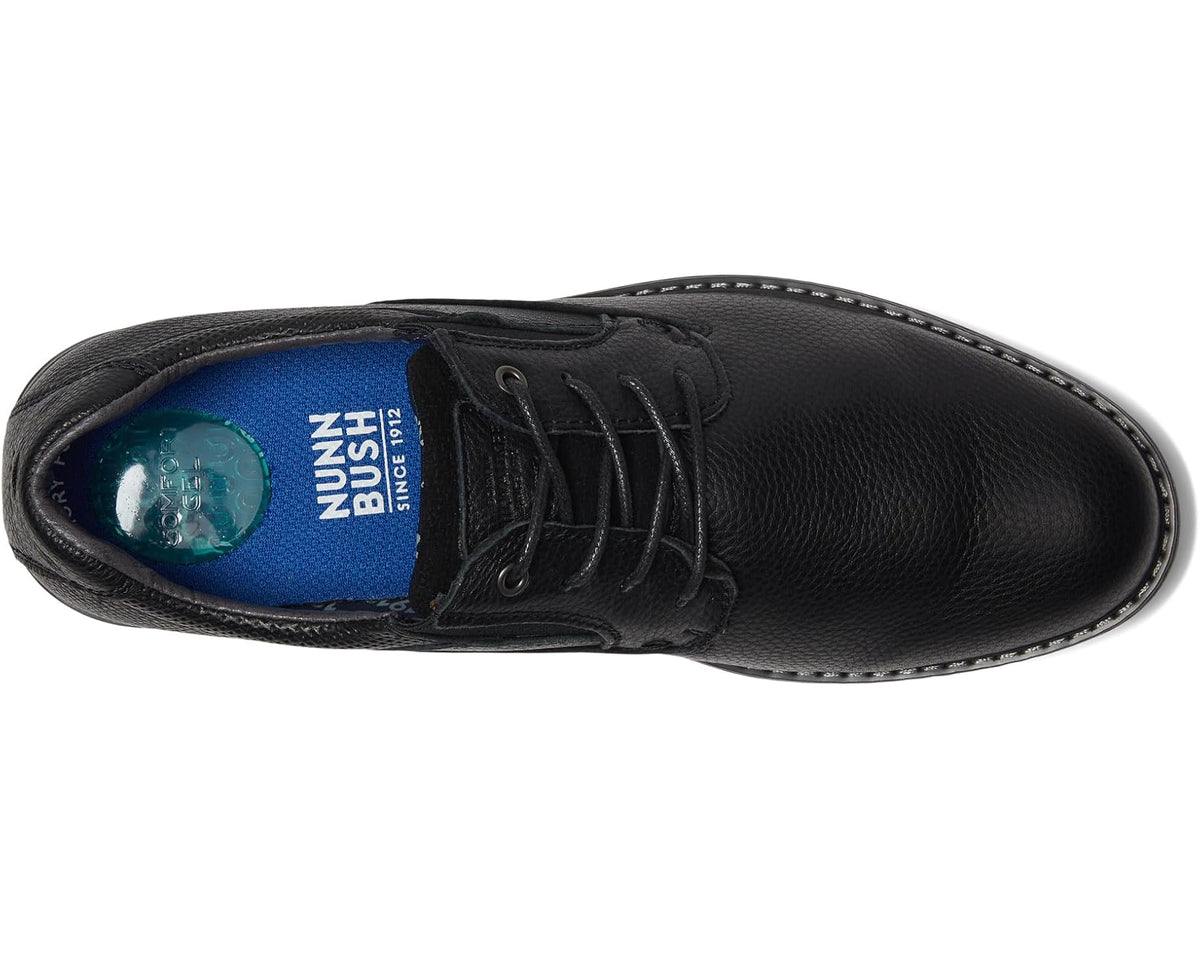 Men's Nunn Bush Bayridge Plain Toe Oxford Black