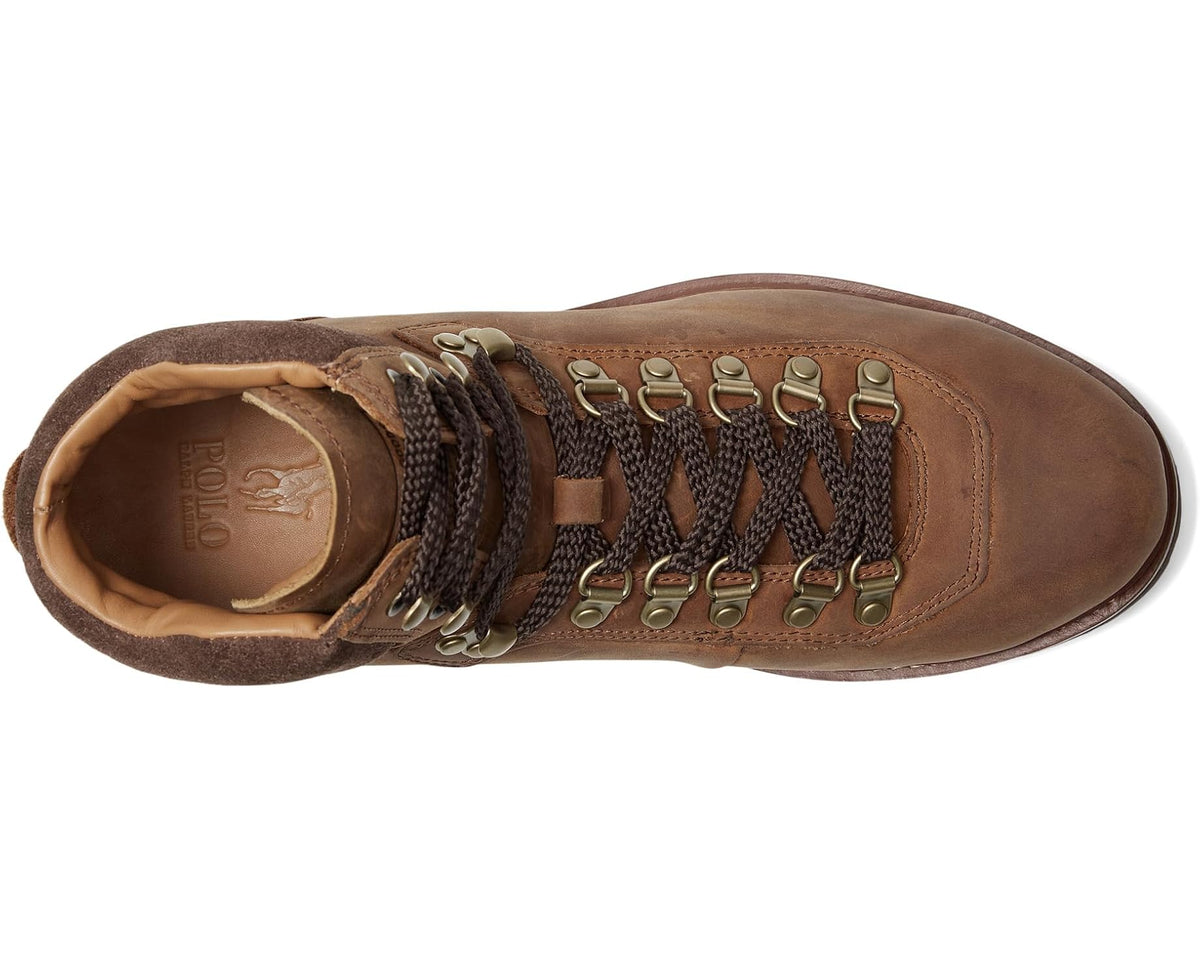 Men's Polo Ralph Lauren Alpine Leather Trail Boots Deep Saddle Tan