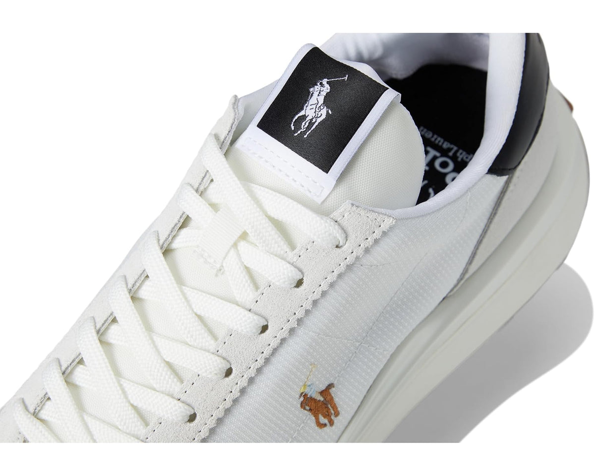 Men's Polo Ralph Lauren Train 89 Suede-Paneled Sneakers Deckwash White/Multi Pp