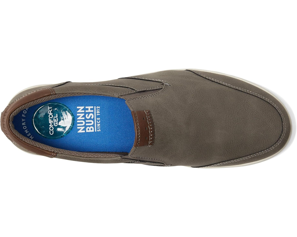 Men's Nunn Bush Kore City Walk Moc Toe Slip-On Charcoal