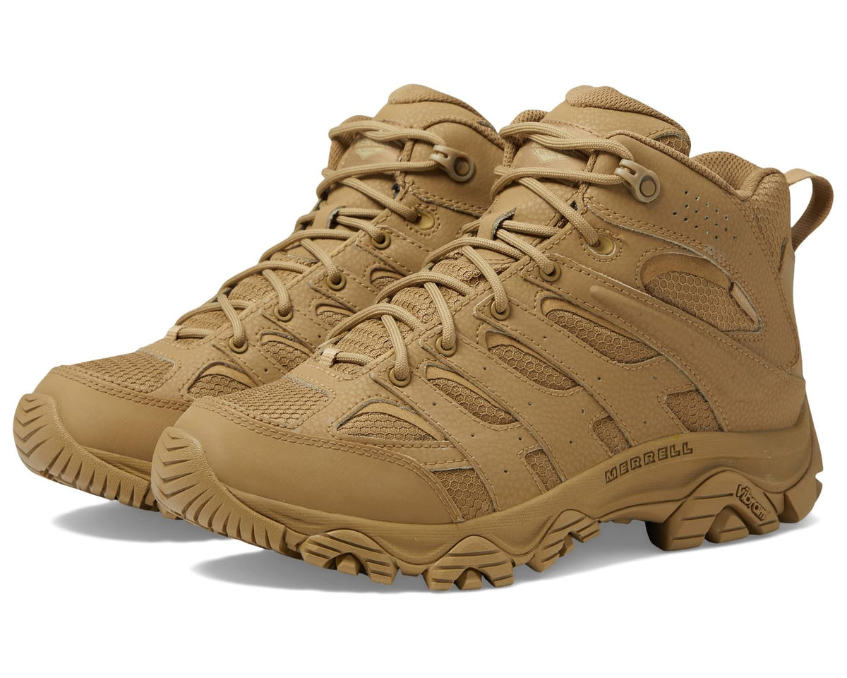 Men's Merrell Work Moab 3 Mid Tactical Wp Coyote