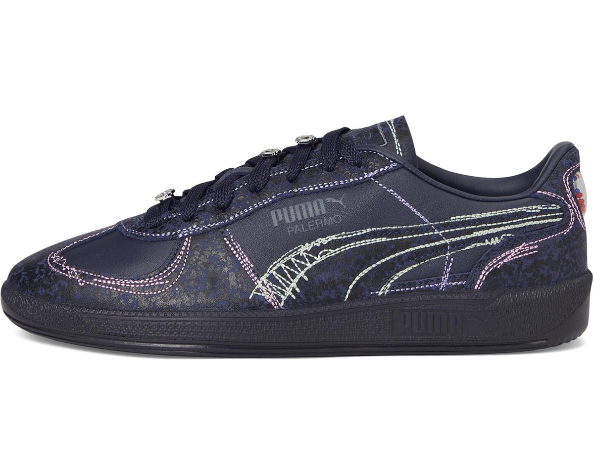Men's PUMA Palermo Squid Game Shoes Navy/Bright Melon