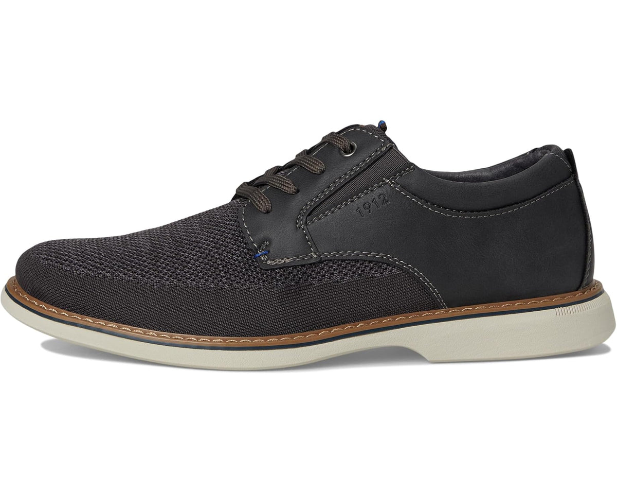 Men's Nunn Bush Otto Knit Plain Toe Oxford Gray
