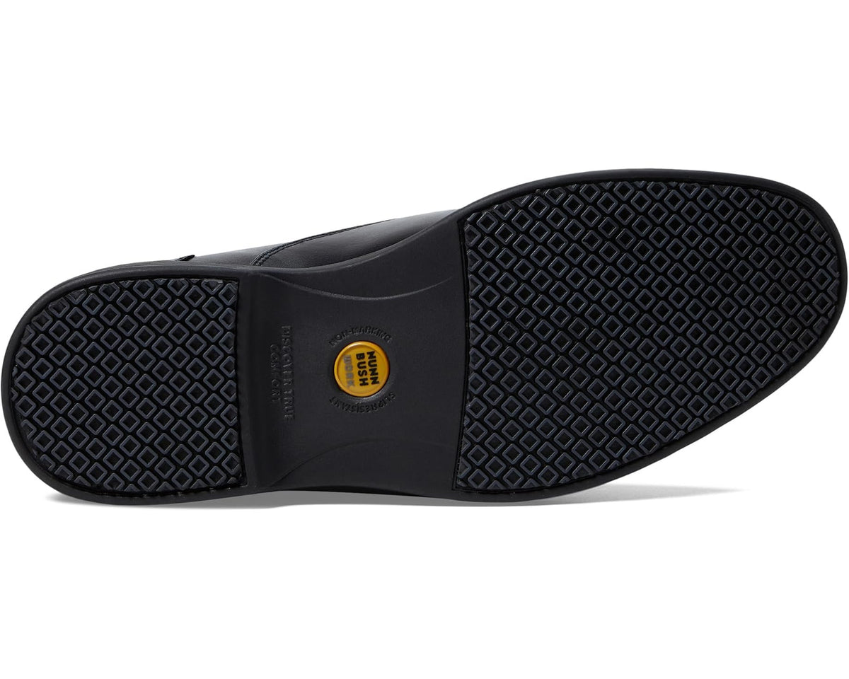 Men's Nunn Bush Wade Work Moc Toe Slip-On Black