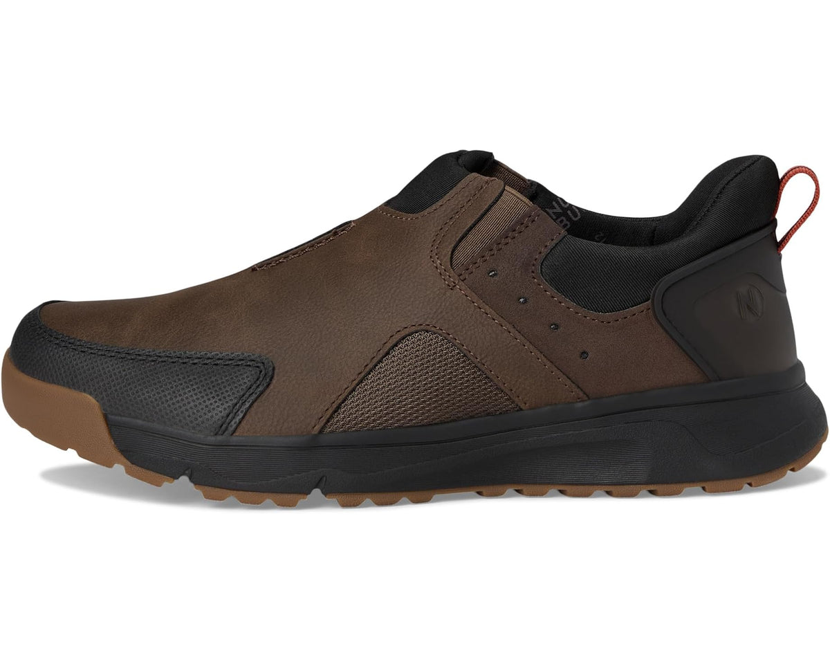 Men's Nunn Bush Sedona Moccasin Toe Slip-On Easy-On Easy-Off Rugged Casual Loafer Gray
