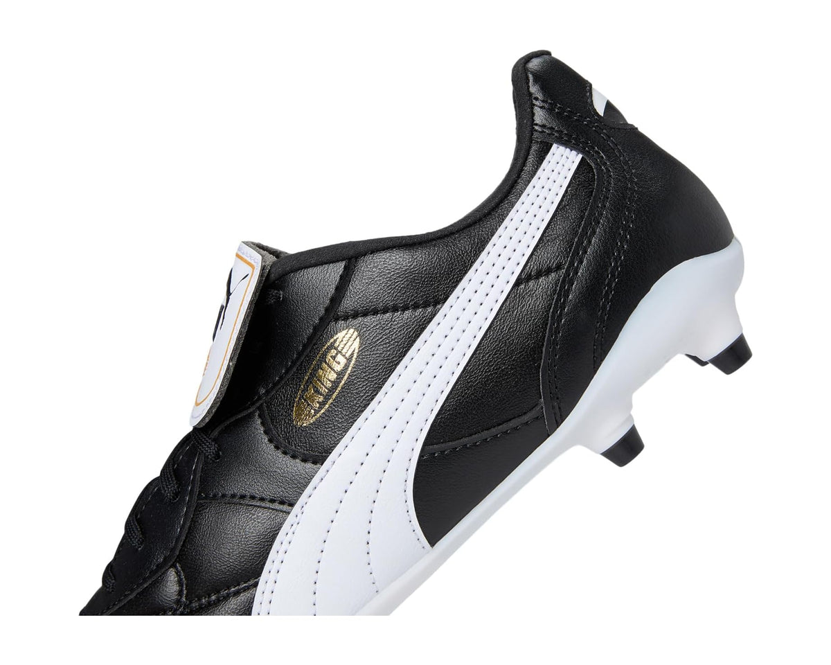 Men's PUMA King Top Firm, Artificial Ground Soccer Cleats Black/White/Gold