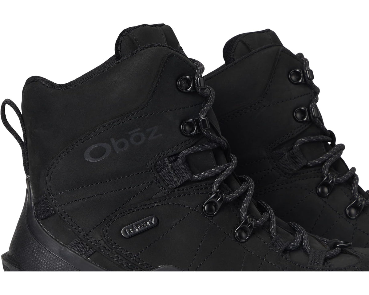 Men's Oboz Bridger Insulated Waterproof 8 Black Sea