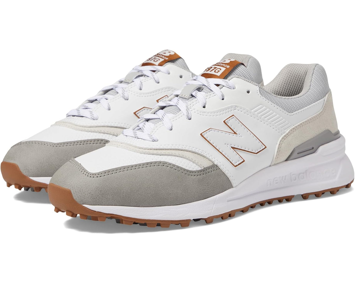 Men's New Balance Golf 997 SL Golf Shoes White/Grey
