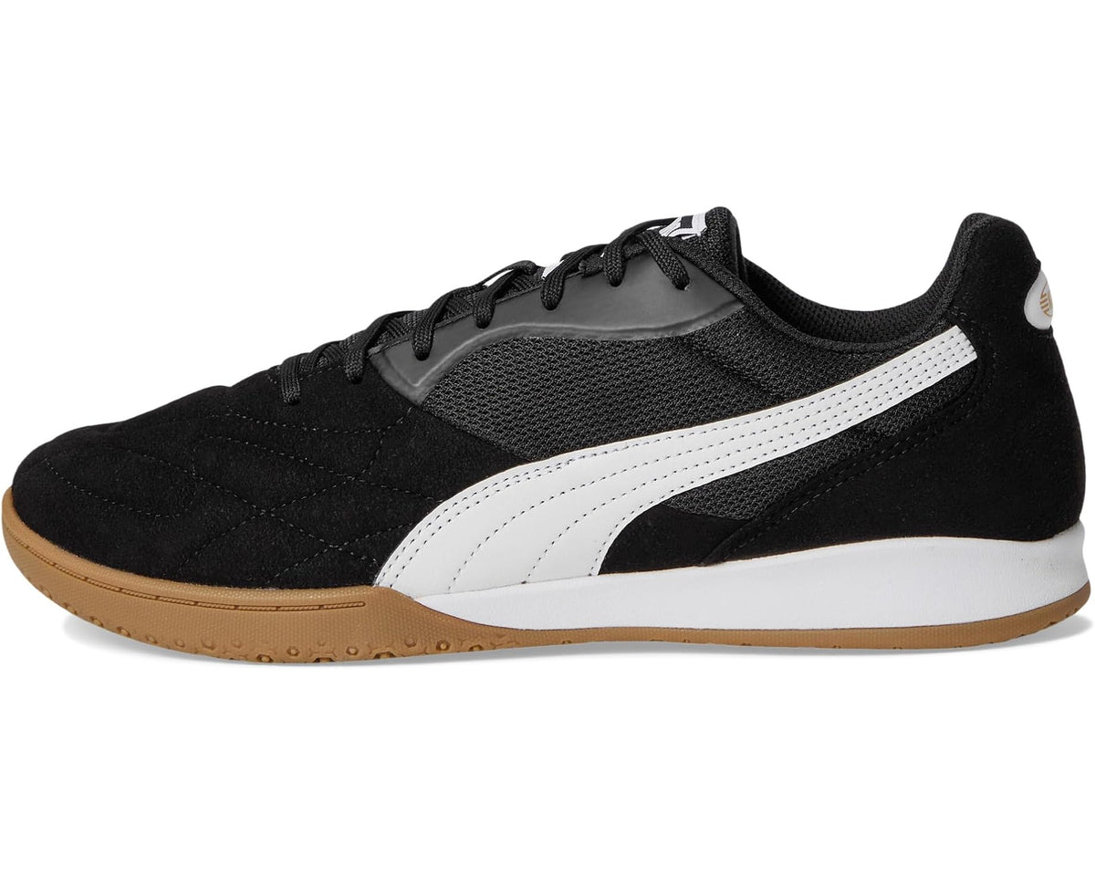 Men's PUMA King Top Indoor Trainer Soccer Shoes Puma Black-Puma White-Puma Gold