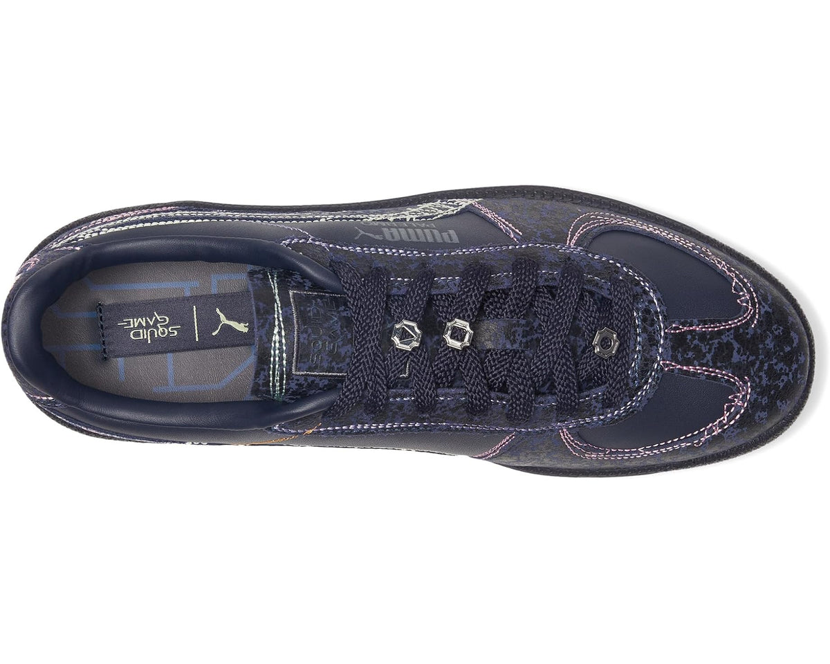 Men's PUMA Palermo Squid Game Shoes Navy/Bright Melon