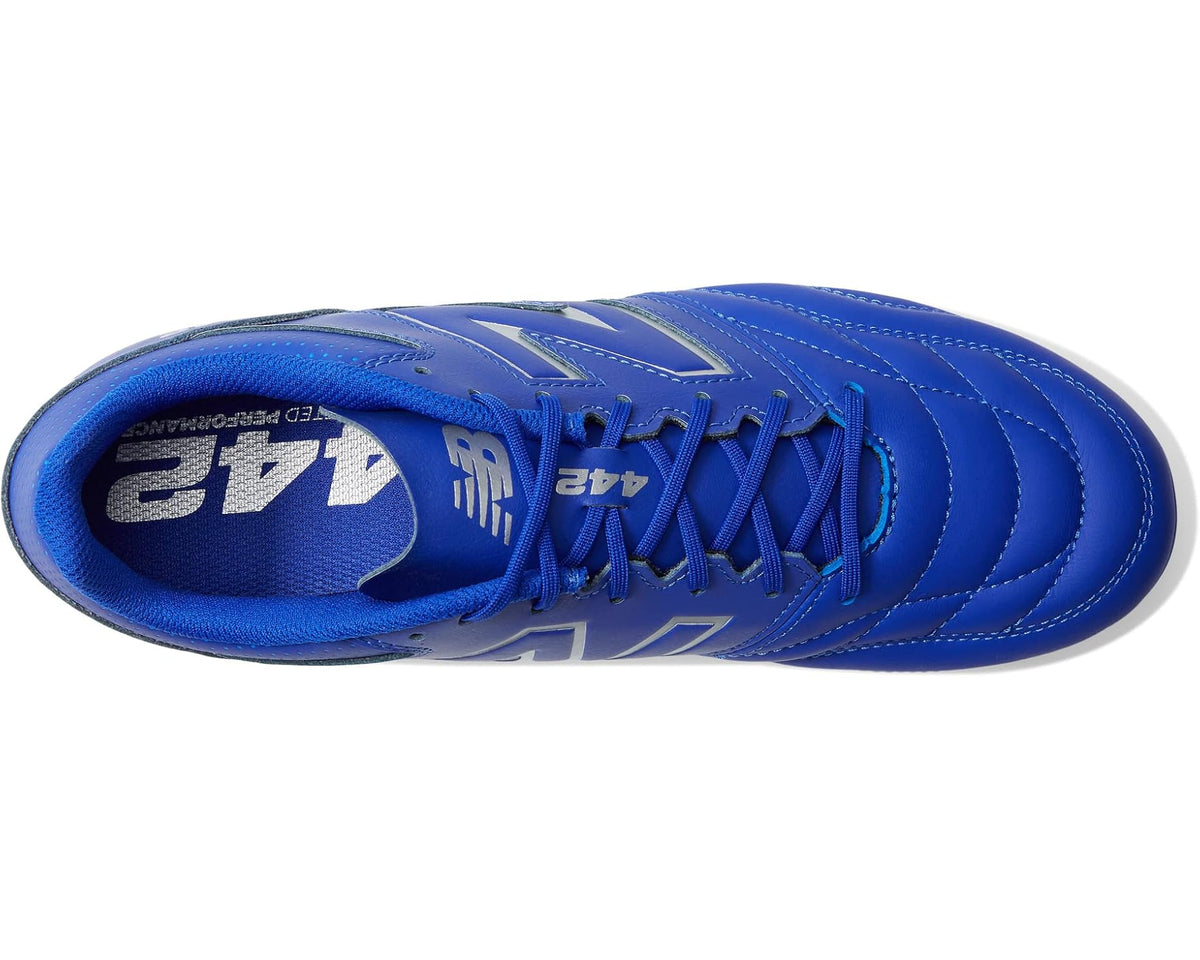 Men's New Balance 442 V2 Team FG Soccer Cleats Blue/White