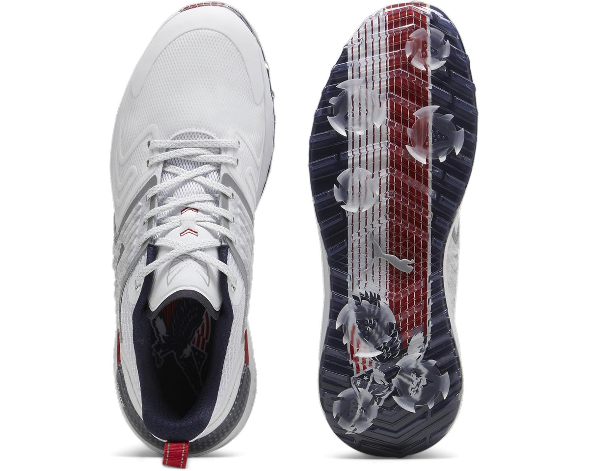 Men's PUMA Golf Puma X Volition Ignite Innovate Puma White/Deep Navy/Strong Red