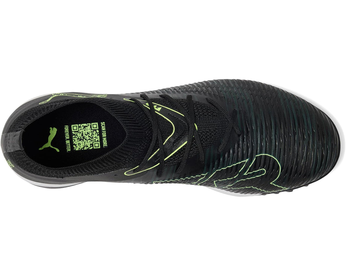 Men's PUMA Future 8 Match Turf Trainer Soccer Cleats Black/Fizzy Light/Green Terrain