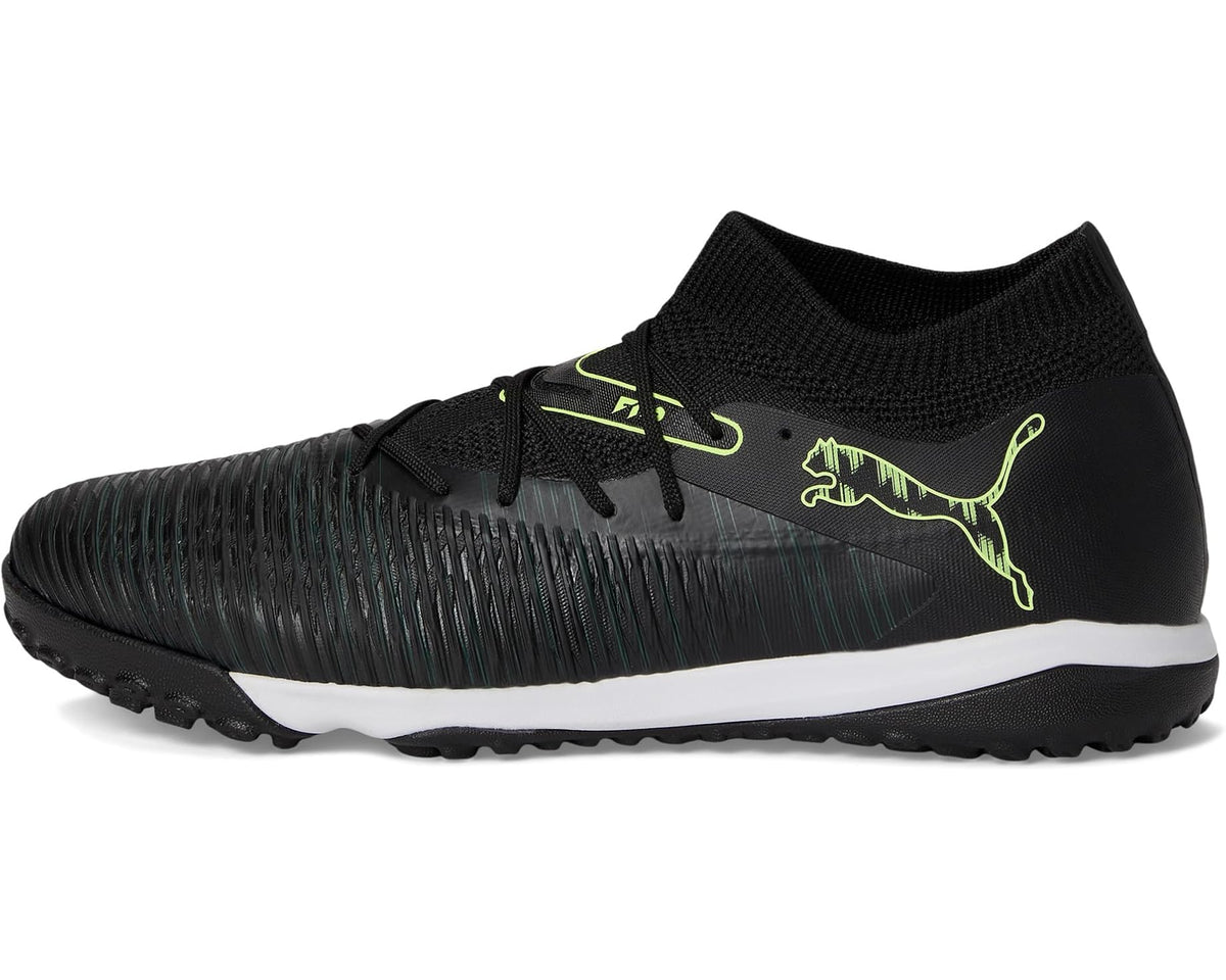 Men's PUMA Future 8 Match Turf Trainer Soccer Cleats Black/Fizzy Light/Green Terrain