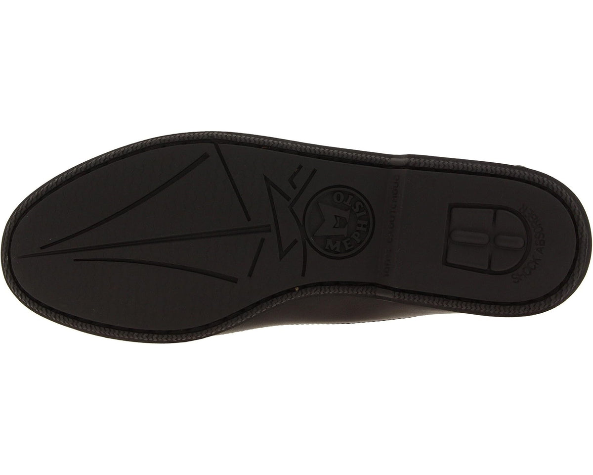 Men's Mephisto Cap Vert Black Smooth Leather