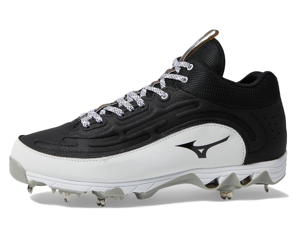 Men's Mizuno 9-Spike Ambition 3 Mid Black/White