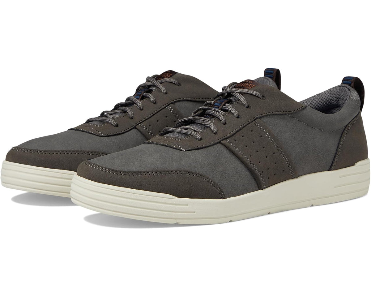 Men's Nunn Bush Kore City Walk Court U-Bal Oxford Athletic Casual Sneaker Lace Up Gray