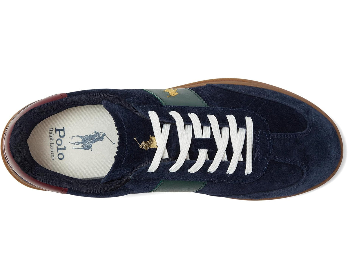 Men's Polo Ralph Lauren Heritage Aera Suede Sneakers Navy/Wine/Forest 1