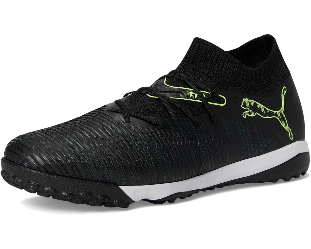 Men's PUMA Future 8 Match Turf Trainer Soccer Cleats Black/Fizzy Light/Green Terrain