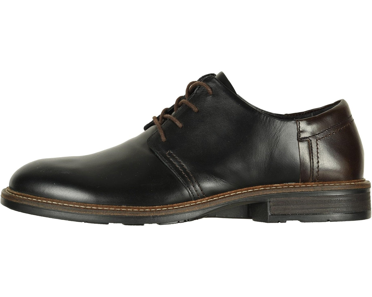Men's Naot Chief Black Raven Leather/Walnut Leather