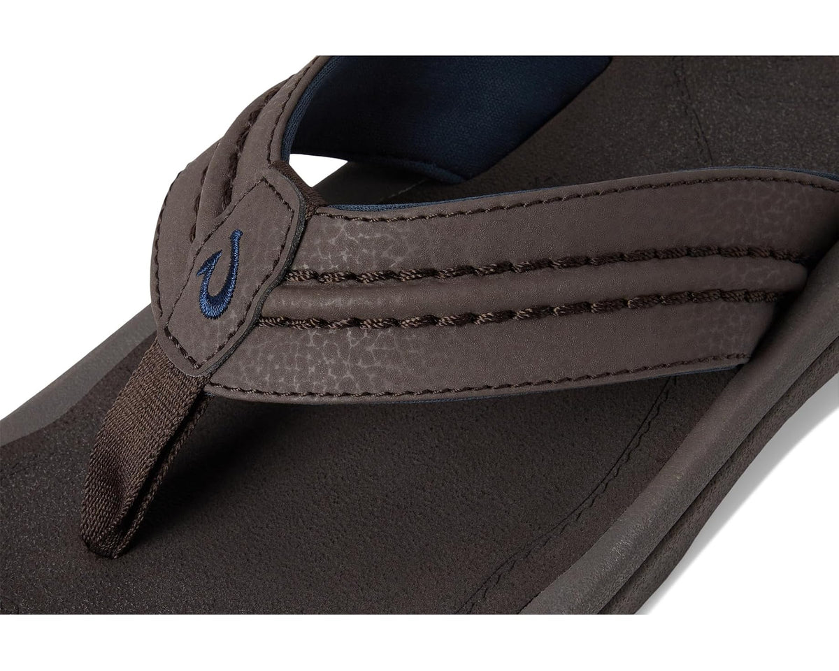 Men's OluKai Hokua Dark Wood/Dark Wood