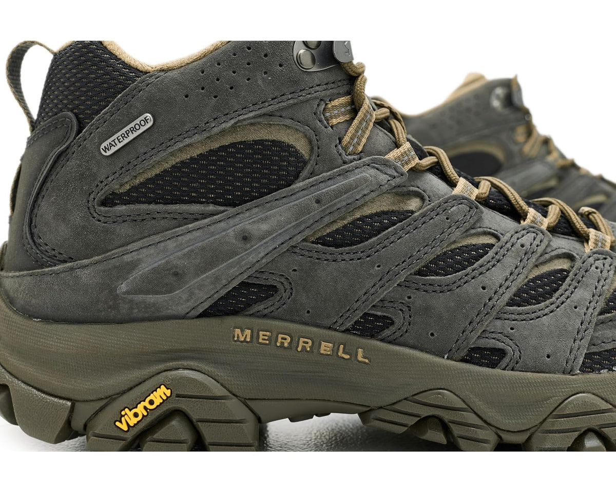 Men's Merrell Moab 3 Mid Waterproof Black/Beluga