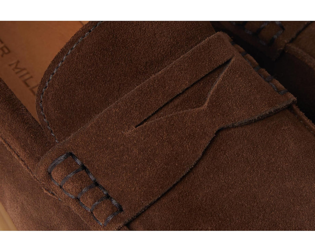 Men's Peter Millar Excursionist Penny Loafers Walnut