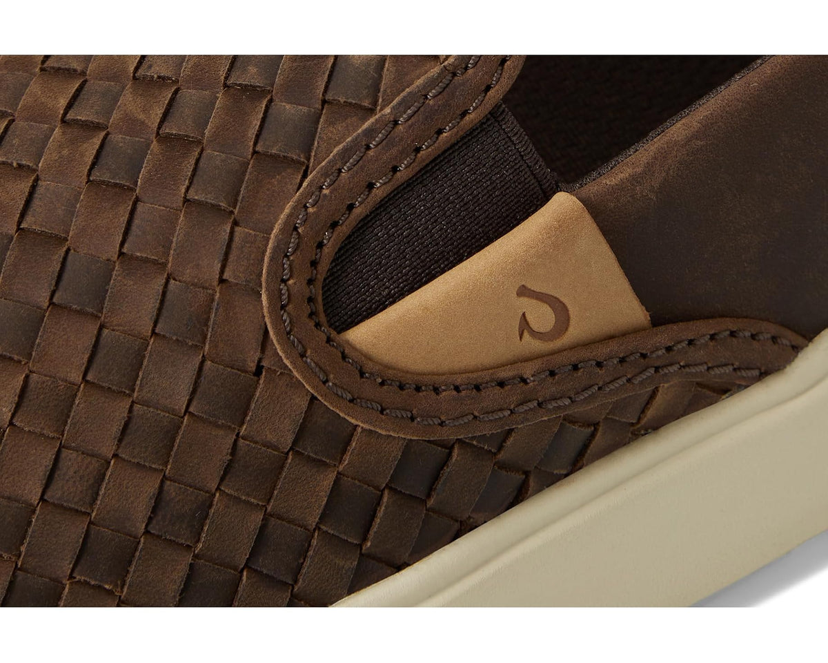 Men's OluKai Lae'ahi Lauhala Dark Java/Dark Java