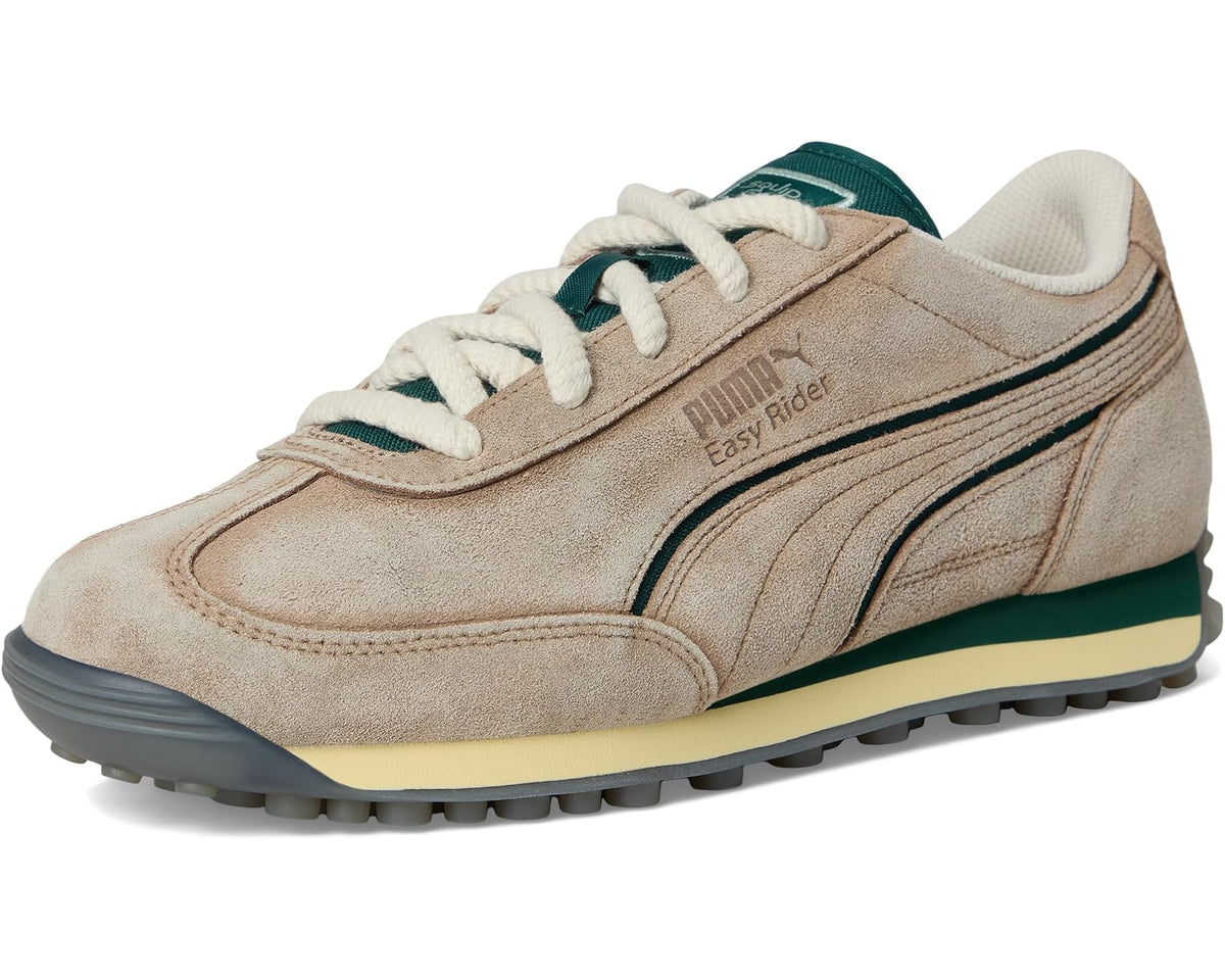 Men's PUMA Easy Rider Squid Game Shoes Alpine Snow/Dark Myrtle/Club Red