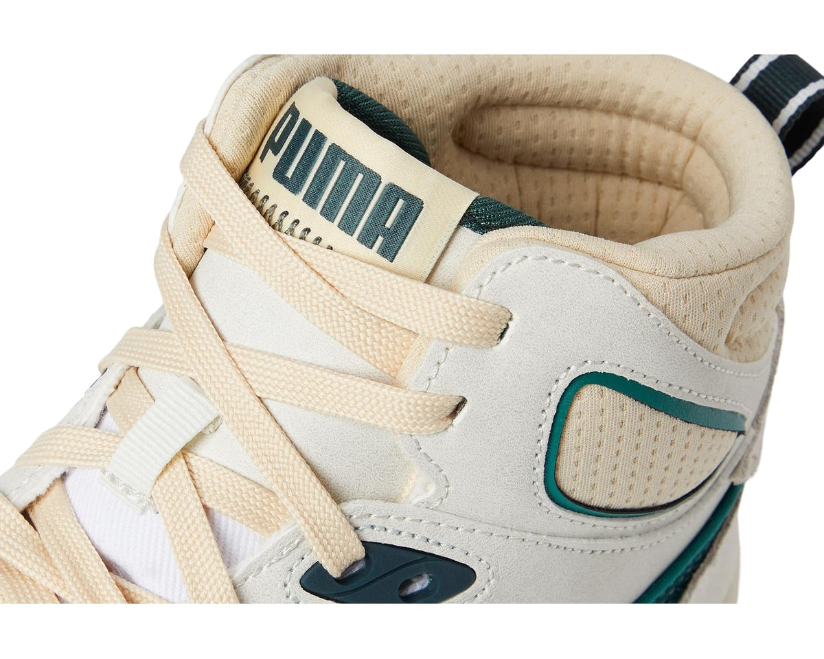 Men's PUMA Rbd Break Mid Shoes Vapor Gray/Green Terrain/White