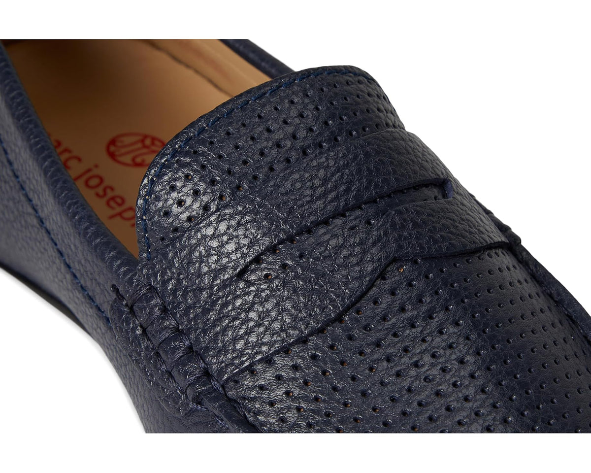 Men's Marc Joseph New York Union Street Perforated Fast Blue Grainy