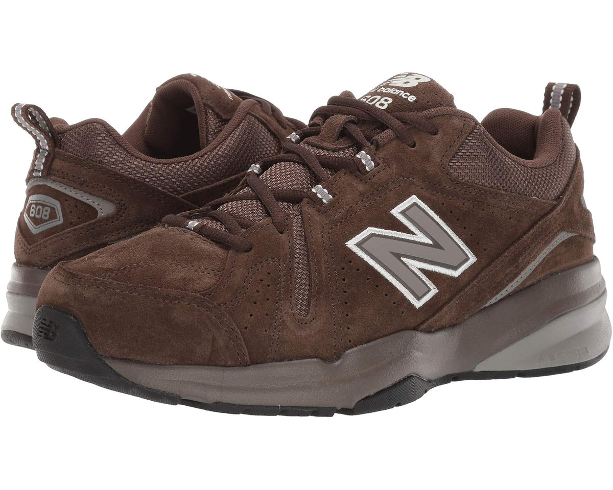 Men's New Balance 608v5 Chocolate Brown/White